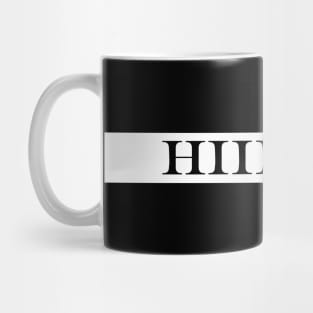 hi bye front back Mug